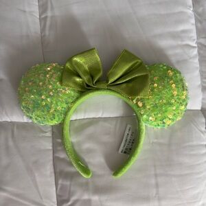 Disney Green Sequin Minnie Mouse Ears Headband